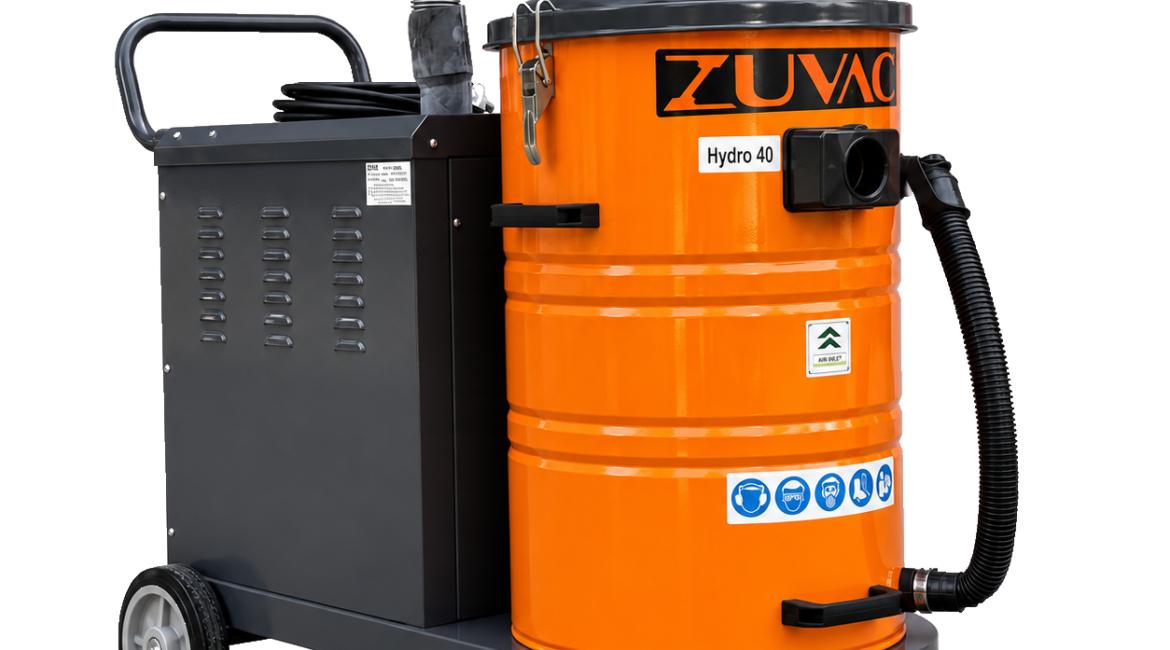 Hydro-40 industriële nat-droogzuiger 400V vloeistoffen en stof productfoto