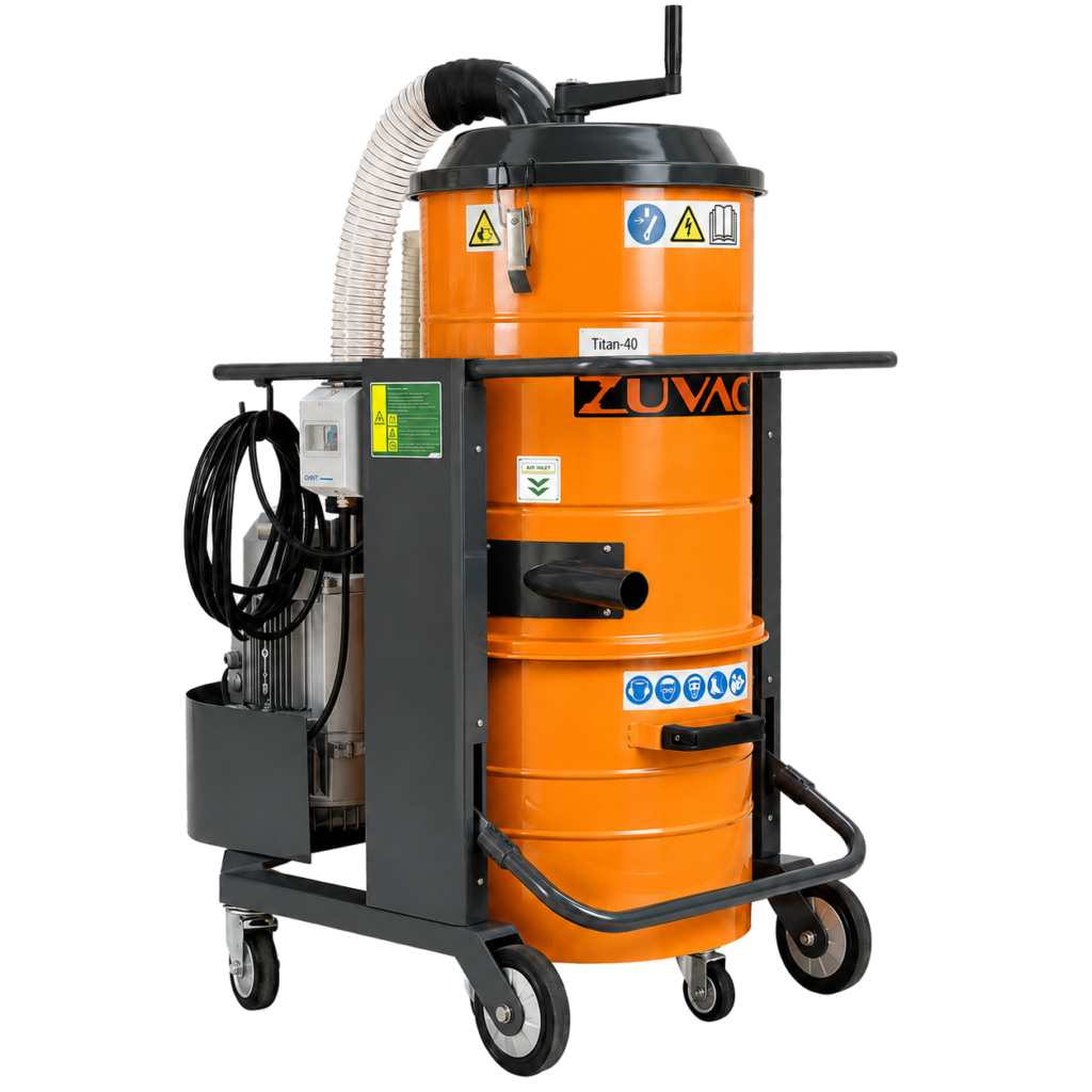 Titan-40 industriële stofzuiger 400V compact drie-fase productfoto