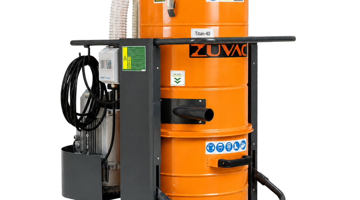 Titan-40 industriële stofzuiger 400V compact drie-fase productfoto