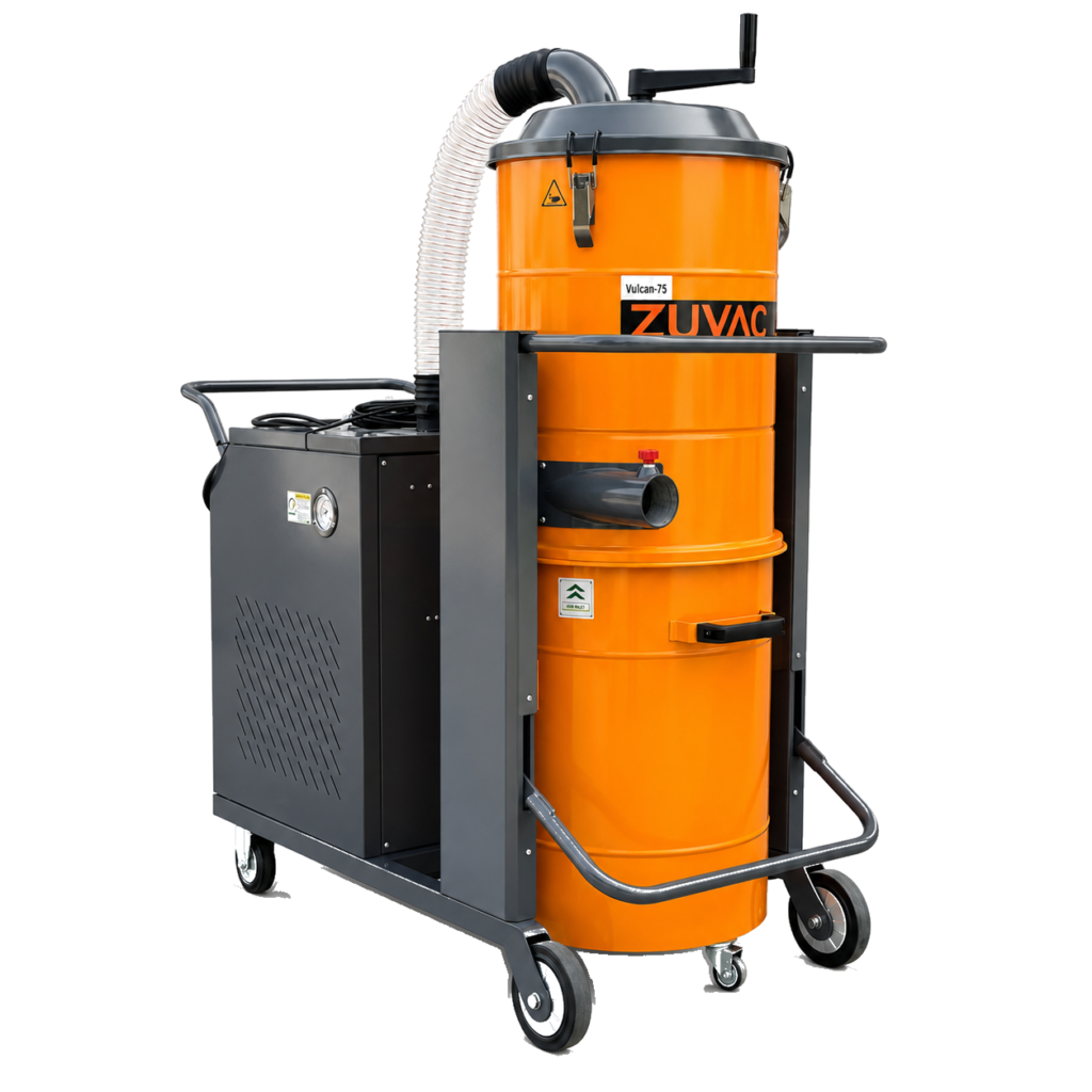 Vulcan-75 heavy duty industriële stofzuiger 400V productfoto