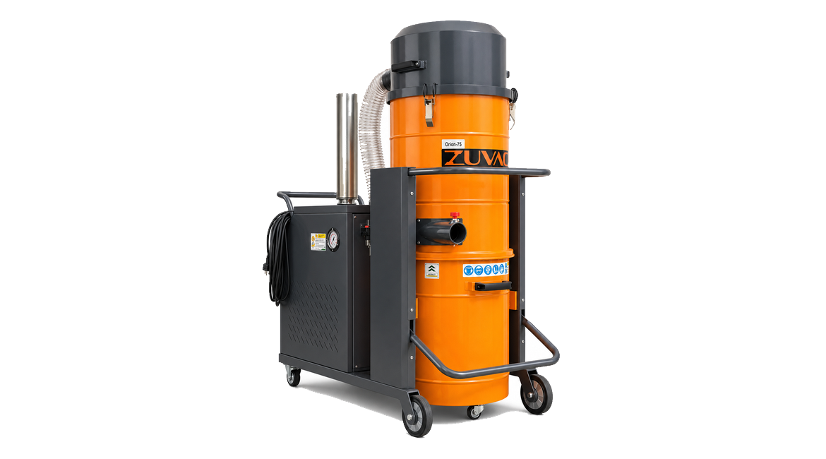 Orion-75 heavy duty industriele stofzuiger 400V met filterreiniging